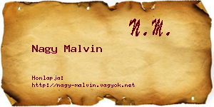 Nagy Malvin névjegykártya